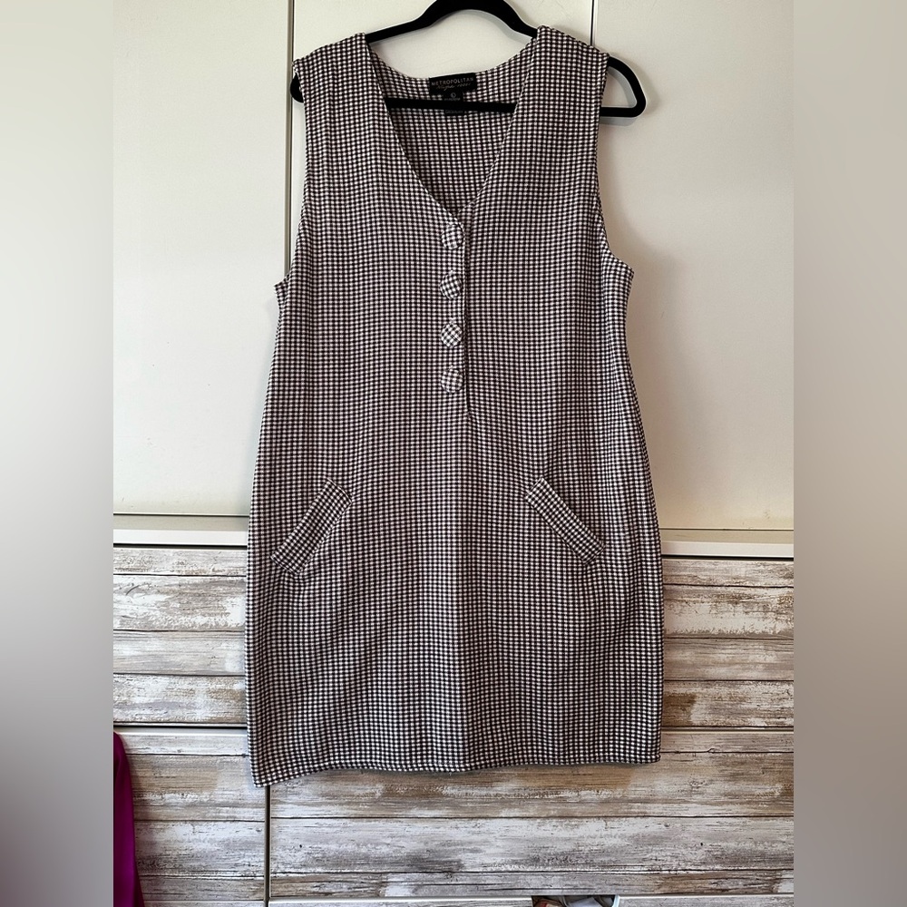 White and Purple Sleeveless V-Neck Sheath Mini Dress
